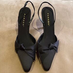 Parade Black Women's Slingback Heels